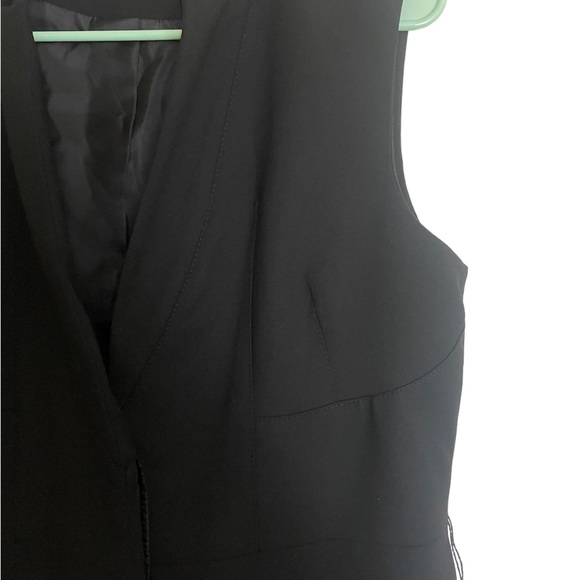 Karen Millen Classic Black Sleeveless Collared Blazer Dress - Picture 6 of 11